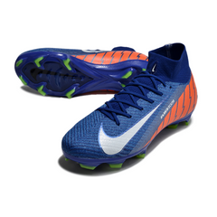 Nike Air Zoom Mercurial Superfly 10 Elite Blue and Orange Firm Ground FG Football Boot