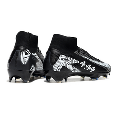 Nike Air Zoom Mercurial Superfly 10 Elite Black and White Firm Ground FG Football Boot