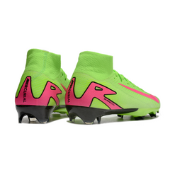 Nike Air Zoom Mercurial Superfly 10 Elite Green and Pink Firm Ground FG Football Boot