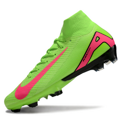 Nike Air Zoom Mercurial Superfly 10 Elite Green and Pink Firm Ground FG Football Boot