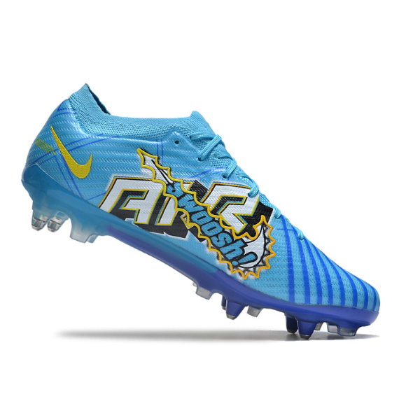 Chuteira Campo Nike Zoom Mercurial Vapor 15 Elite SG Ponta de Aluminio Mbappe Comic Pack - VENI Futebol