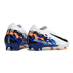Nike Air Zoom Mercurial Vapor 16 Elite White and Blue Firm Ground FG Football Boot