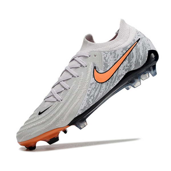 Chuteira Campo Nike Phantom GX2 Elite FG Cinza e Laranja - VENI Futebol