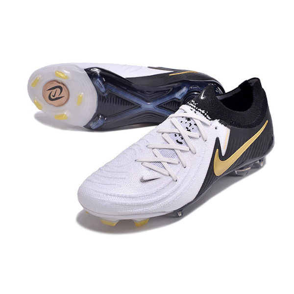 Chuteira Campo Nike Phantom GX2 Elite FG Branca e Preta - VENI Futebol