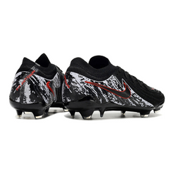 Chuteira Campo Nike Phantom GX2 Elite FG Preta, Branca e Vermelha - VENI Futebol