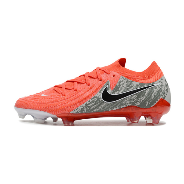 Nike Phantom GX2 Elite FG Fußballschuhe für Naturrasen, rot und grau - VENI Futebol