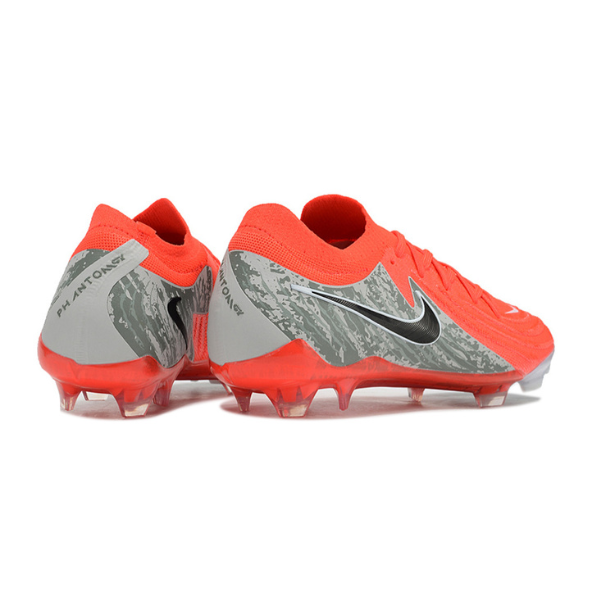 Nike Phantom GX2 Elite FG Fußballschuh für Rasen, rot und grau - VENI Futebol