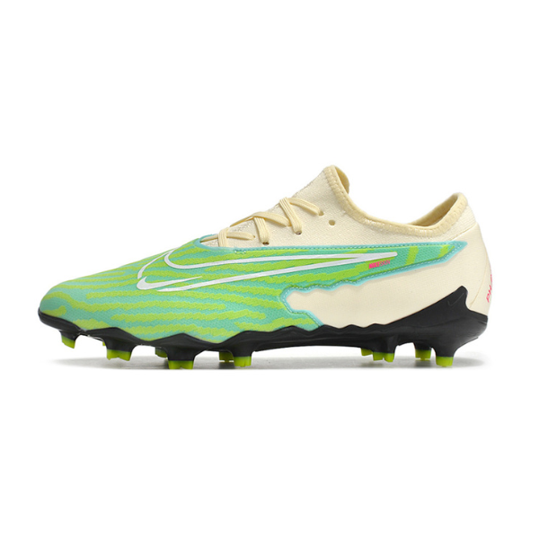 Chuteira Campo Nike Phantom GX Academy FG Verde e Branca - VENI Futebol