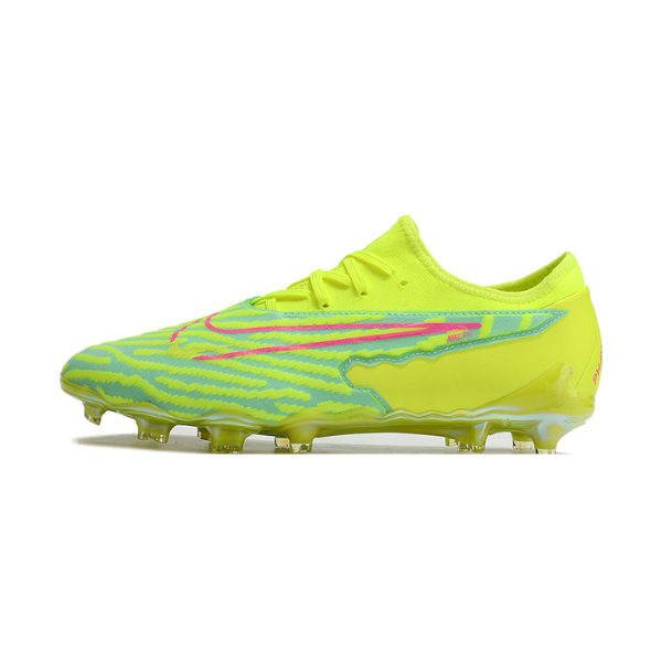Fußballschuhe Nike Phantom GX Academy FG für Naturrasen in Grün und Rosa - VENI Futebol