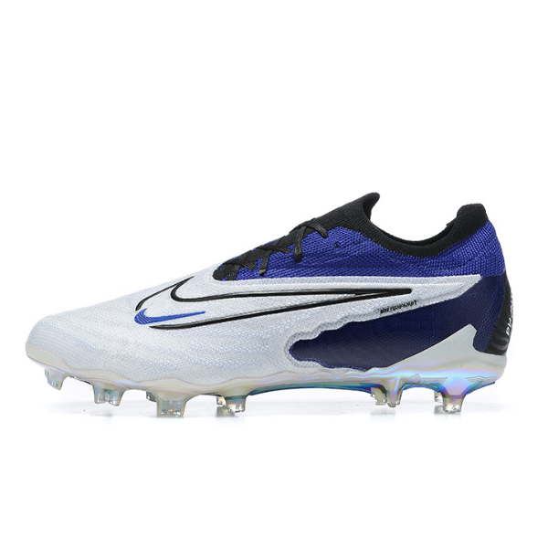 Chuteira Campo Nike Phantom GX Elite DF FG Branca,Azul e Preta - VENI Futebol