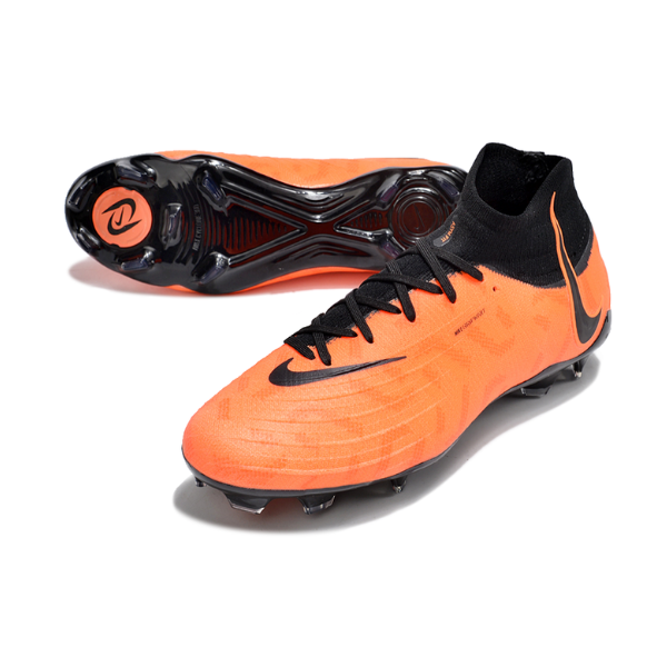 Nike Phantom Luna FG Fußballschuhe für Naturrasen, orange und schwarz - VENI Futebol