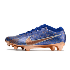 Nike Zoom Mercurial Vapor 15 Elite FG Fußballschuhe Blau und Bronze - VENI Futebol