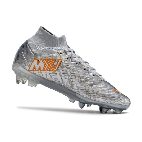 Chuteira Campo Nike Zoom Mercurial Superfly 9 Elite SG Ponta de Aluminio Prata - VENI Futebol