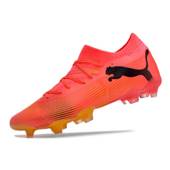 Chuteira Campo Puma Future 7 FG Rosa e Preta - VENI Futebol