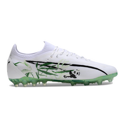 Puma Ultra 5 Carbon White and Green Multi Ground MG Football Boot