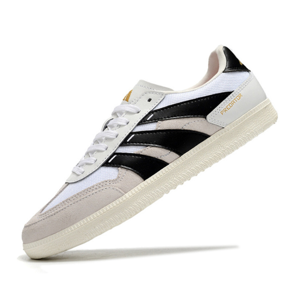 Chuteira Futsal Adidas Predator 24 League Low IC Branca e Preta - VENI Futebol