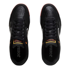 Joma Top Flex Rebound Black and Orange Indoor IC Football Boot