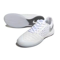 Nike Lunar Gato II White and Gray Indoor IC Football Boot