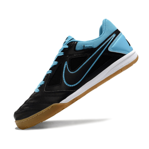 Chuteira Futsal Nike SB Gato X Supreme IC Preta e Azul Claro - VENI Futebol