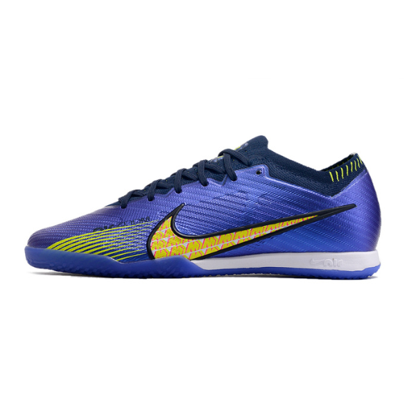 Chuteira de futsal Nike Zoom Mercurial Vapor 15 Elite IC roxa e verde - VENI Futebol