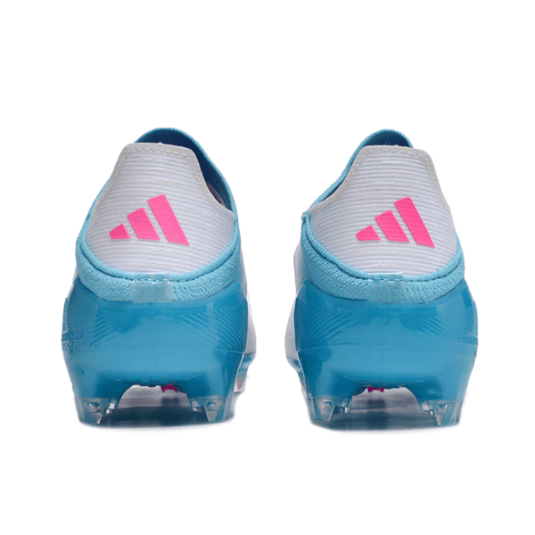 Kinder-Fußballschuh für Rasen Adidas F50 Elite FG Blau, Weiß und Rosa - VENI Fußball
