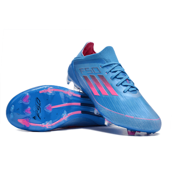 Chute für Kinder für den Platz Adidas F50 Elite FG Blau und Rosa - VENI Fußball