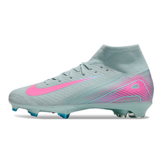 Nike Air Zoom Mercurial Superfly 10 Elite Light Blue and Pink Firm Ground FG Kids Football Boot
