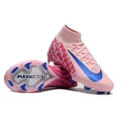Nike Air Zoom Mercurial Superfly 10 Elite Pink and Blue Firm Ground FG Kids Football Boot