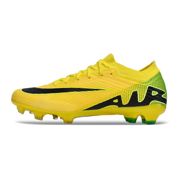 Kinder-Fußballschuhe Nike Zoom Mercurial Vapor 15 Elite FG für Rasen, Gelb, Grün und Schwarz - VENI Futebol