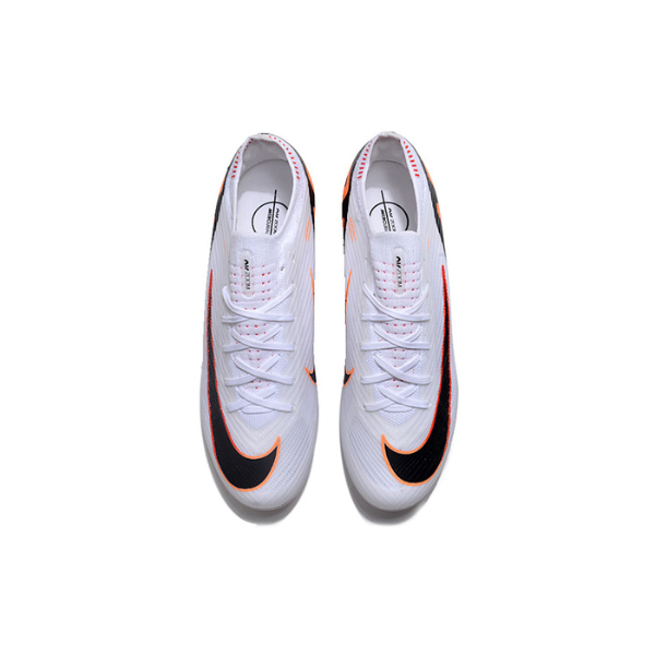 alt
Chaussures de foot enfant Nike Zoom Mercurial Vapor 15 Elite FG blanches, noires et orange - VENI Futebol