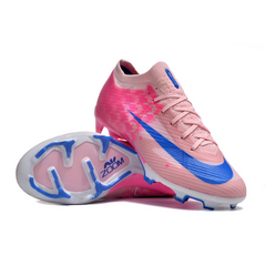 Chuteira Infantil Campo Nike Zoom Mercurial Vapor 15 Elite FG Rosa e Azul - VENI Futebol