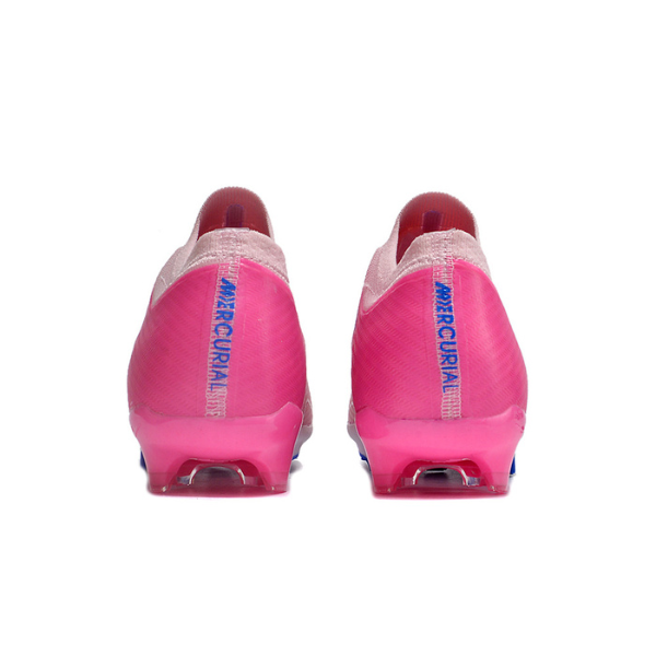 Chuteira Infantil Campo Nike Zoom Mercurial Vapor 15 Elite FG Rosa e Azul - VENI Futebol