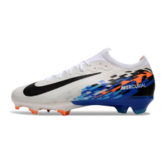 Nike Air Zoom Mercurial Vapor 16 Elite White Blue and Orange Firm Ground FG Football Boot