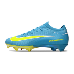 Nike Air Zoom Mercurial Vapor 16 Elite Light Blue and Green Firm Ground FG Kids Football Boot