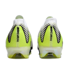 Nike Air Zoom Mercurial Vapor 16 Elite White Grey and Green Firm Ground FG Football Boot