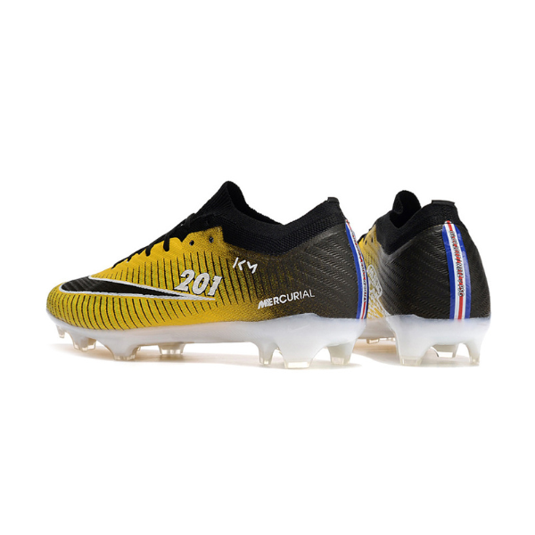 Crampons de football enfant Nike Zoom Mercurial Vapor 15 Elite FG jaunes et noirs - VENI Futebol