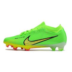 Kinder-Fußballschuh Nike Zoom Mercurial Vapor 15 Elite FG für Rasen, Grün und Gelb - VENI Futebol