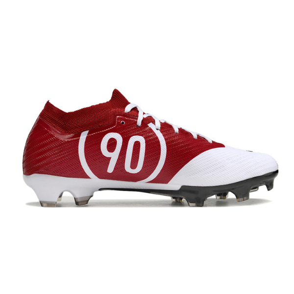 Kinder-Fußballschuhe für Naturrasen Nike Zoom Mercurial Vapor 15 Elite FG Weiß und Rot Total 90 - VENI Futebol