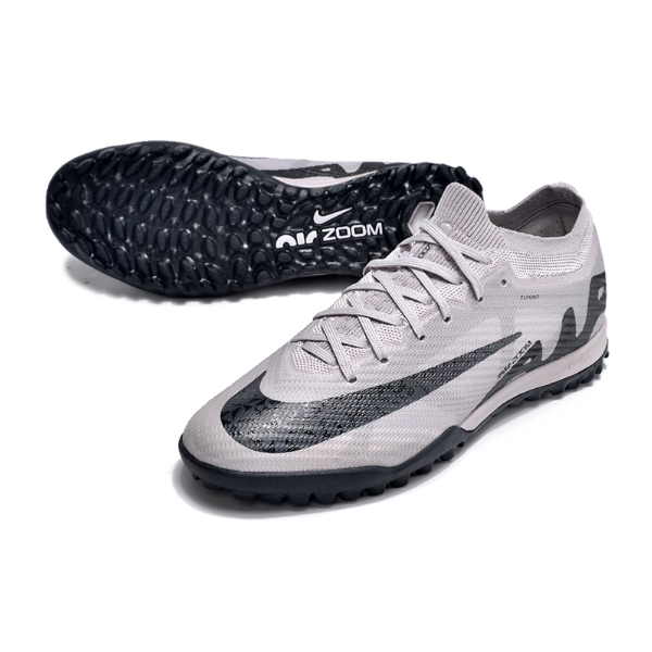 Kinder-Fußballschuhe Nike Zoom Mercurial Vapor 15 Elite TF in Grau - VENI Futebol