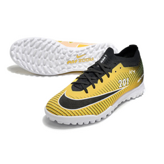 Nike Zoom Mercurial Vapor 15 Elite TF Kinder-Turfschuhe, gelb und schwarz - VENI Futebol