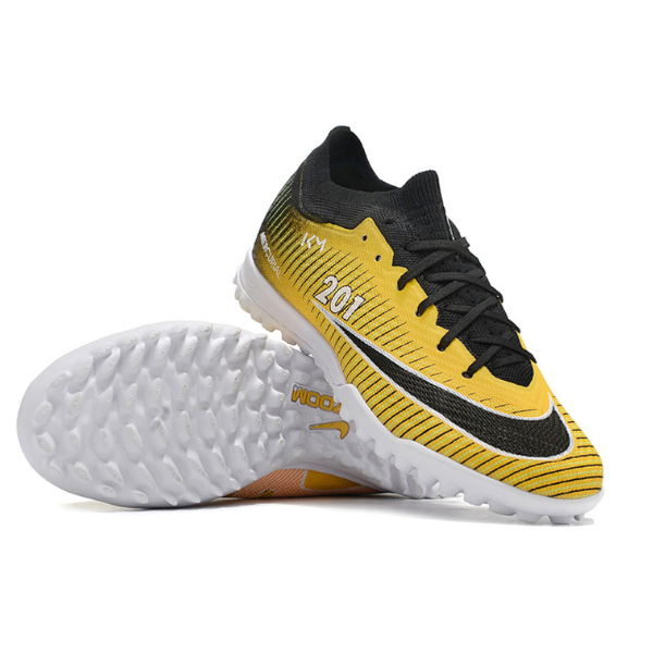 Kinder-Kunstrasenschuhe Nike Zoom Mercurial Vapor 15 Elite TF Gelb und Schwarz - VENI Futebol