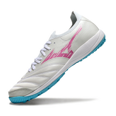 Mizuno Neo Sala White Pink and Blue Turf TF Football Boot