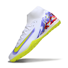 Nike Zoom Mercurial Superfly 10 Academy White and Purple Turf TF Football Boot