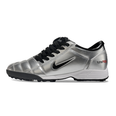 Nike Total 90 III Silver and Black Turf TF Football Boot