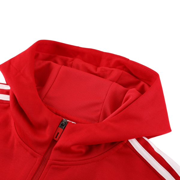 Adidas Trainingsanzug-Set Jacke + Hose in Rot und Schwarz - VENI Futebol