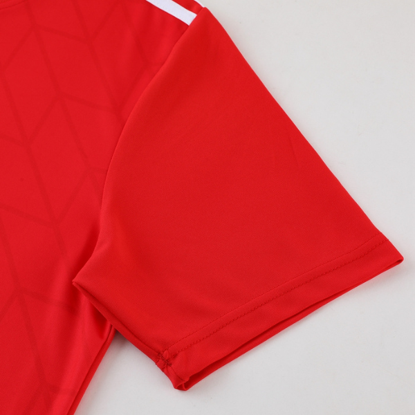 Conjunto Adidas Camiseta + Calça Vermelha - VENI Futebol