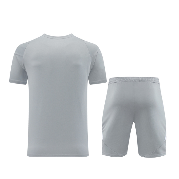 Conjunto Adidas Camiseta + Short Cinza e Branco - VENI Futebol