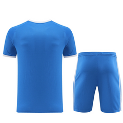Adidas-Set T-Shirt + Short in Hellblau - VENI Futebol