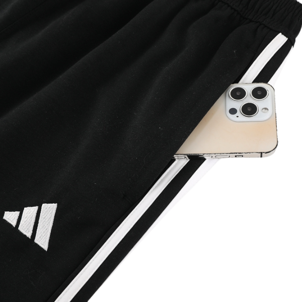 Conjunto de Frio Adidas Casaco + Calça Preto e Branco - VENI Futebol