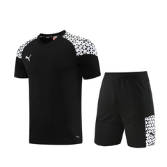 Conjunto Puma Camiseta + Short Preto e Branco - VENI Futebol